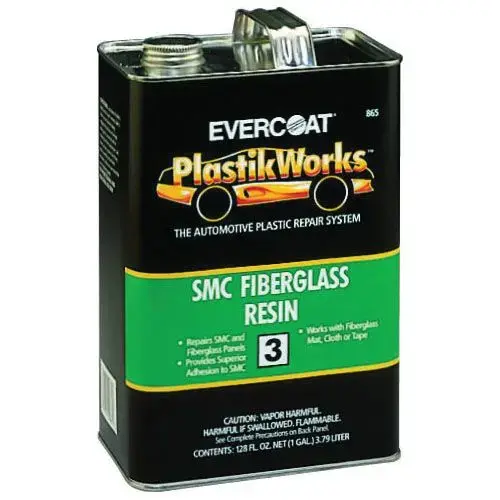 SMC Fiberglass Resin, 1 gal Can, Yellow, Liquid