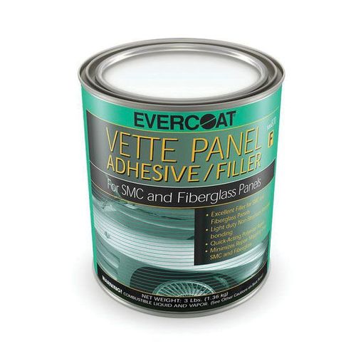 Evercoat 100632 Short Strand Fiberglass Reinforced Body Filler, 1 qt Can,  Blue/Green, Paste