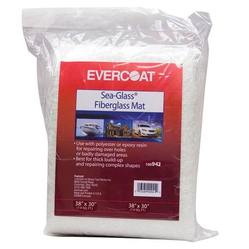 Evercoat 100942 Fiberglass Mat, 0.75 oz Bag, White/Neutral, Solid