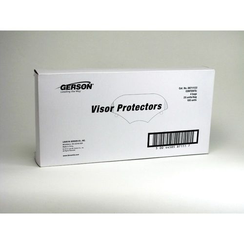 Gerson 08711122 Protective Lens Film Peel-Off, Use With: Full Face Respirators