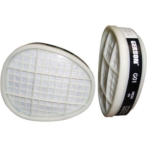 0 Organic Vapor Cartridge Filter, Use With: Full Face & Half-Mask Cartridge Respirators