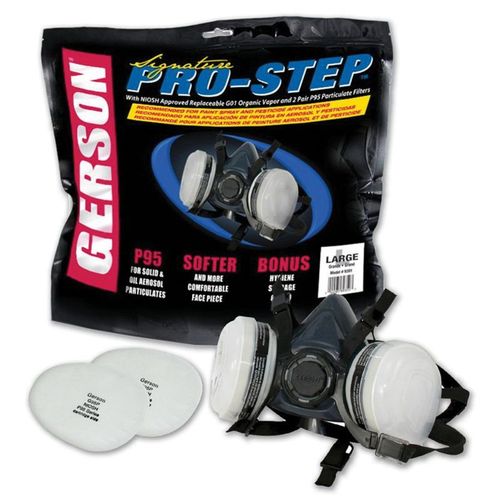 Signature Professional Series Half-Mask Respirator Kit, Medium, P95 Filter Class