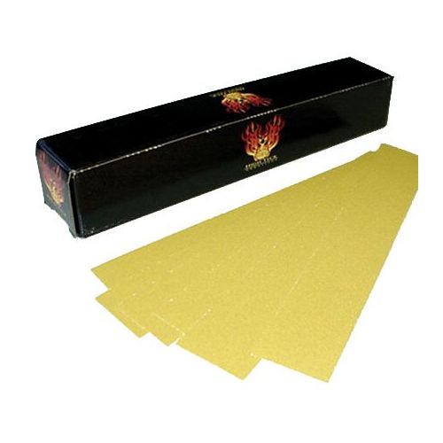 High Teck Products 165120 2.75" x 16.5" Gold PSA 120 File Board Paper - pack of 100