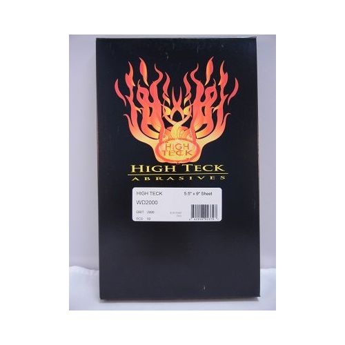 High Teck Products WD2000 (50) 5.5" x 9" Waterproof Sheet 2000 grit