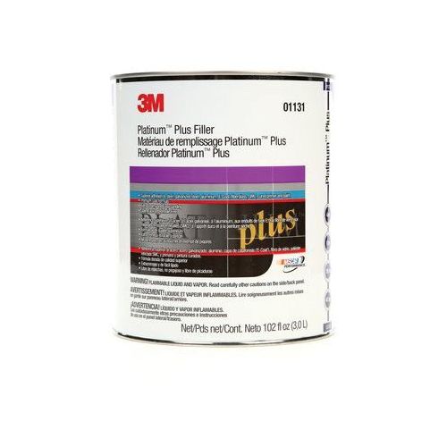 3M 1131 0 Premium Body Filler, 1 gal Can, Gold, Paste