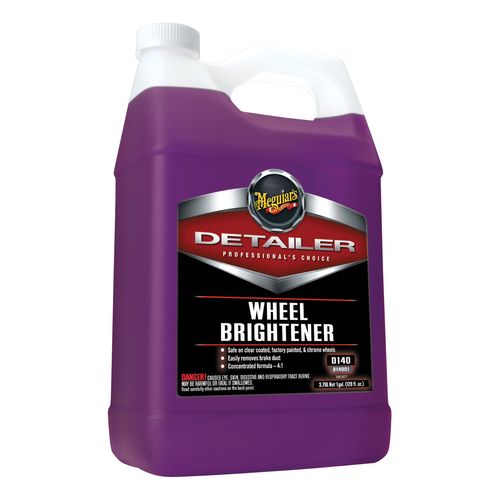 Meguiar's D14001 Wheel Brightener, 1 gal Can, Purple, Liquid, 4:1 Mixing