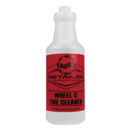 Meguiar's D20143PK12 D20143 Pre-Labeled Bottle, 32 oz, Use With: Detailer Non Acid Wheel and Tire Cleaner