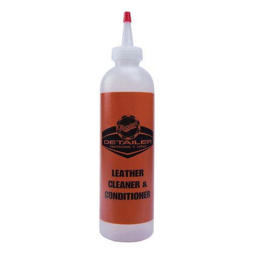 D20180 Pre-Labeled Bottle with Cap, 12 oz, Use With: Leather Cleaner and Conditioner