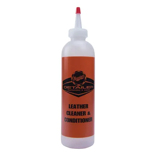 Meguiar's D20180PK12 D20180 Pre-Labeled Bottle with Cap, 12 oz, Use With: Leather Cleaner and Conditioner