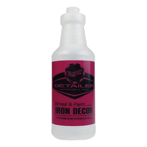 Meguiar's D201801 Pre-Labeled Bottle, 32 oz, Use With: D1801 Wheel and Paint Iron Decon