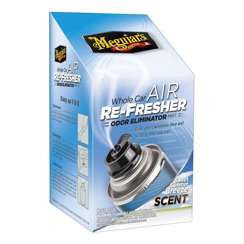 Whole Car Air Re-Fresher, 2.5 oz Aerosol Can, Clear, Liquid, Sweet Summer Breeze