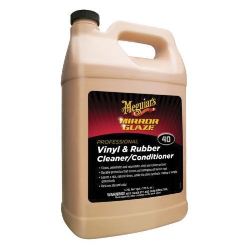 Meguiar's M4001 Professional Cleaner and Conditioner, 1 gal Can, Milky White, Liquid