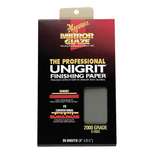 Meguiar's S2025 Finishing Paper, 9 in x 5-1/2 in, 2000 Grit