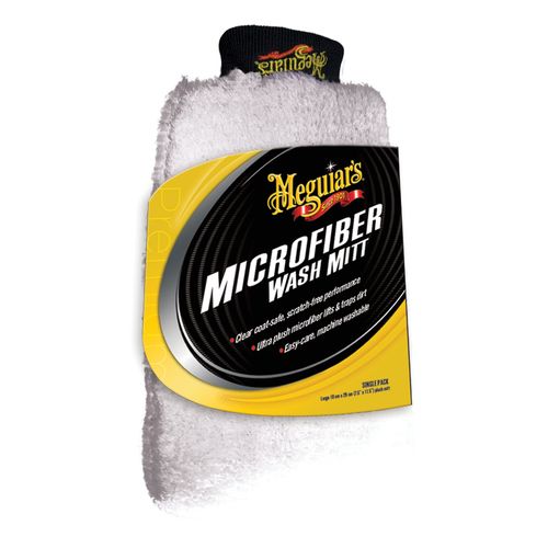 Meguiar's X3002 Wash Mitt, 10 in L x 8 in W, Microfiber