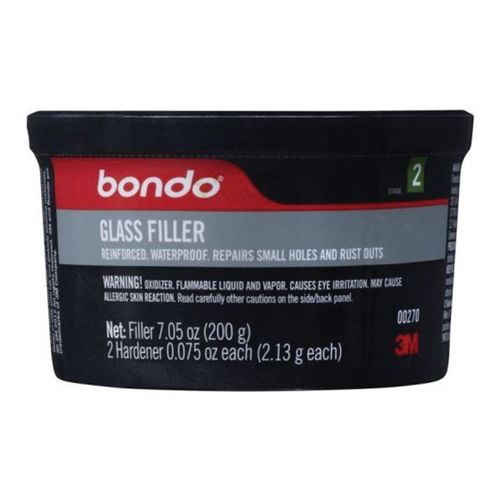 Bondo 270 00270 Fiberglass Reinforced Filler, 7.05 oz Can, Green, Paste