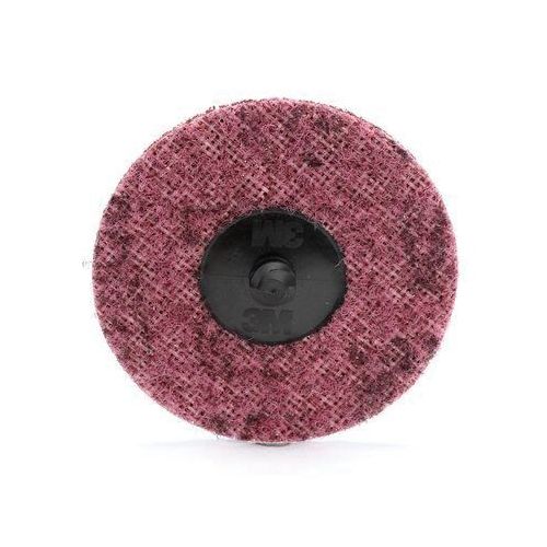 Scotch-Brite 05531 SC-DR Series No-Hole Surface Conditioning Disc, 3 in, Medium Grade, Aluminum Oxide, Red