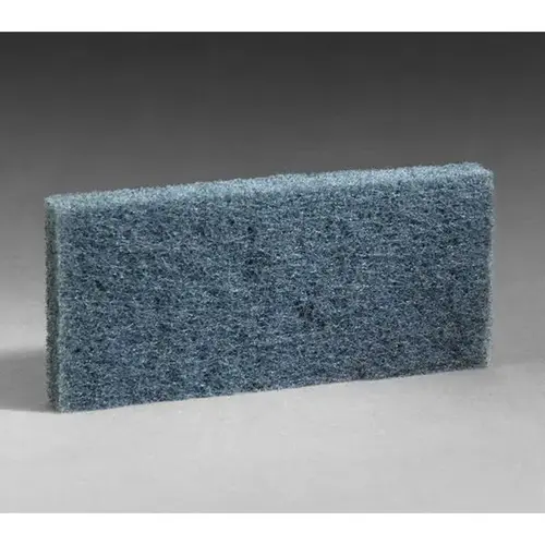 Rectangular High Productivity Utility Scrub Pad, 4-5/8 in W x 10 in L, Blue
