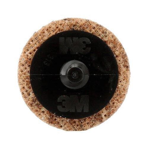 Scotch-Brite 08764 SC-DR Series No-Hole Surface Conditioning Disc, 1-1/2 in, Coarse Grade, Brown