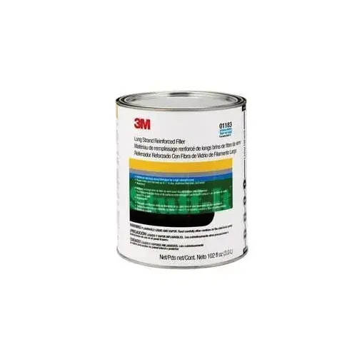 3M 1183 0 Long Strand Reinforced Body Filler, 1 gal Green