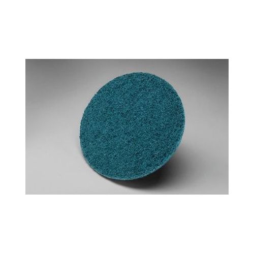 Scotch-Brite 14099 SC-DH Series No-Hole Surface Conditioning Disc, 4-1/2 in, Very Fine Grade, Blue