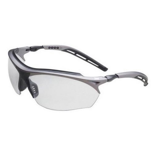 62614 GT Series Protective Eyewear, Indoor/Outdoor Mirror Lens, Black/Silver Frame