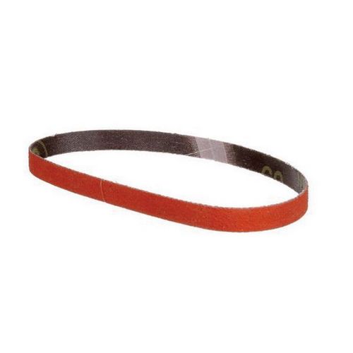 777F Series Sanding Belt, 2 in W x 132 in L, 80 Grit, Medium Grade, Orange