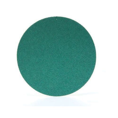 0 251U Abrasive Disc, 8 in Dia, 40 Grit, Aluminum Oxide Abrasive, Green, Dry, 8 Holes