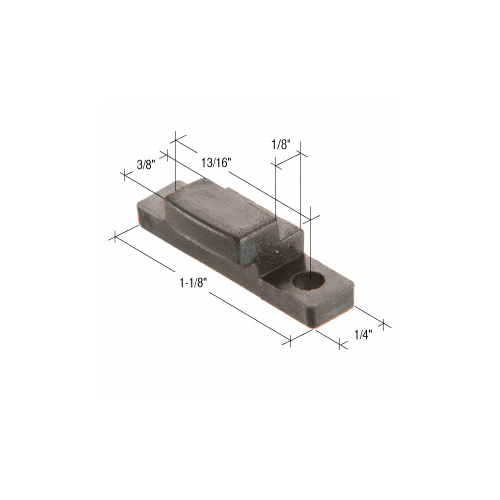 CRL G3070 1/4" Nylon Sliding Window Bottom Glide for Phillips Windows