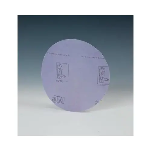 360L Series Abrasive Disc, 3 in Dia, P1000 Grit, Hook and Loop, Purple