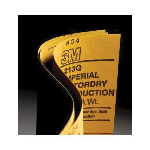 213Q Series Abrasive Sheet, 9 in W x 11 in L, P600 Grit, Fine Grade, Black, Wet/Dry