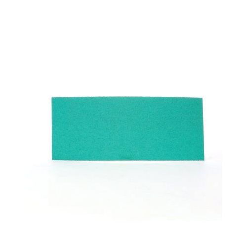 0 246U Series Abrasive Sheet, 3.667 in W x 9 in L, 80 Grit, Coarse Grade, Green, Dry