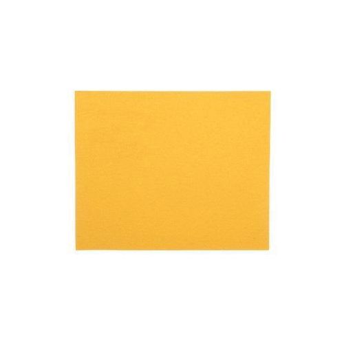 216U Series Abrasive Sheet, 9 in W x 11 in L, P80 Grit, Coarse Grade, Aluminum Oxide Abrasive, Gold