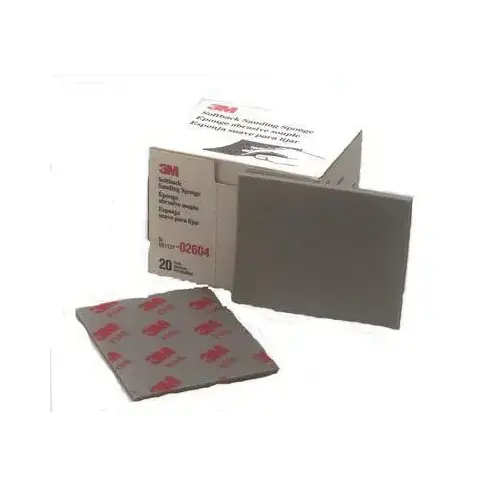 3M 2604 0 Flexible Sanding Sponge, 4-1/2 in W x 5-1/2 in L, 3/16 in THK, 320/400 Grit, Fine Grade, Gray