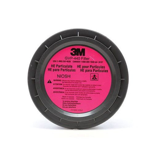3M 29219 Particulate Filter, Use With: GVP-Series Belt-Mounted Powered Air Purifying Respirator Systems