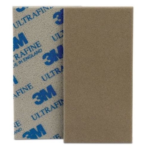 3M 3089 0 Performance Soft Sanding Sponge, 2-3/4 in W x 5-1/2 in L, 800/1000 Grit, Ultra Fine Grade, Tan Color