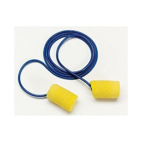 Disposable Corded Ear Plug, 29 dB Noise Reduction Rating, Yellow