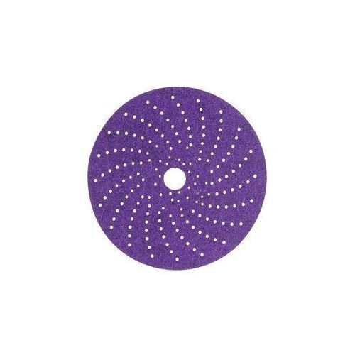 737U Sanding Abrasive Disc, 6 in Dia, 80+ Grit, Purple, Dry, Hookit Attachment