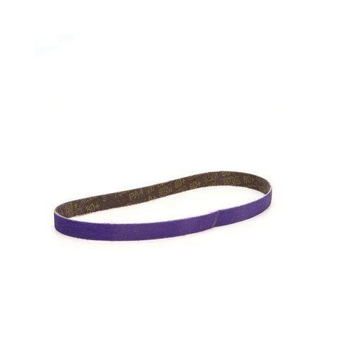 File Belt, 1/2 in W x 18 in L, 80 Grit, Purple