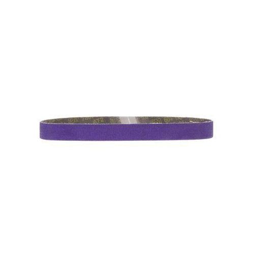 786F Series File Belt, 3/4 in W x 20-1/2 in L, 36+ Grit, Purple