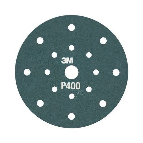 270J Series Flexible Dust Free Abrasive Disc, 6 in Dia, P800 Grit, Hook and Loop, Brown