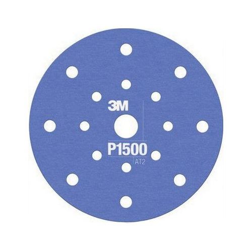 270J Series Flexible Dust Free Abrasive Disc, 6 in Dia, P1500 Grit, Hook and Loop, Purple