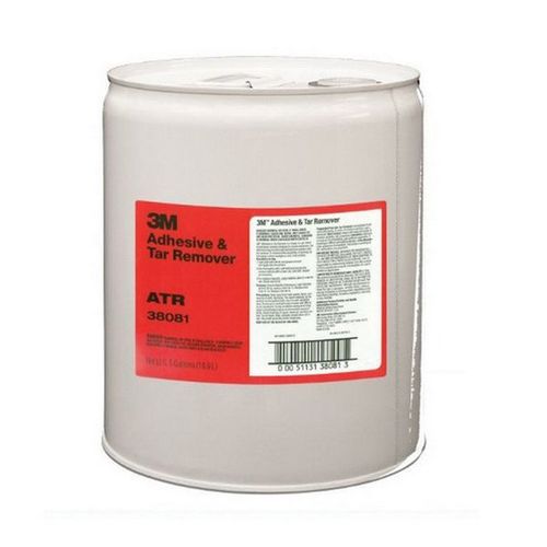 3M 38081 General Purpose Adhesive Remover, 5 gal Pail, Liquid, Red