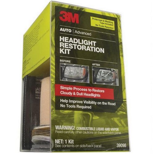 3M 39098 Headlight Restoration Kit, Tan, Liquid