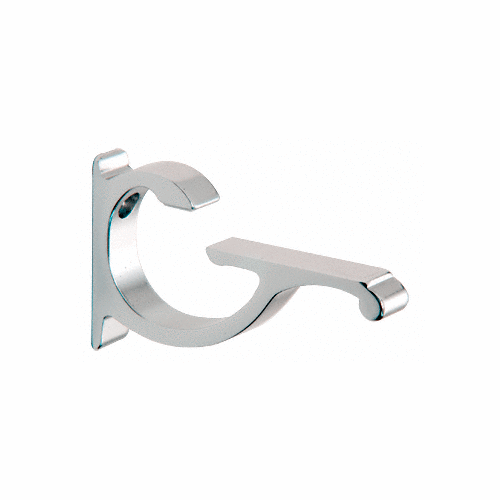 CRL CC5CH Chrome Designer Aluminum Shelf Bracket for 3/8" to 1/2" Glass - Pair