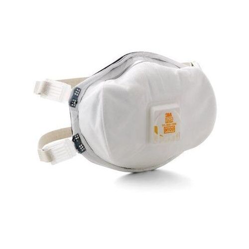 8000 Series Particulate Respirator, Standard, N100 Filter Class, NIOSH Approved (Y/N): Yes White