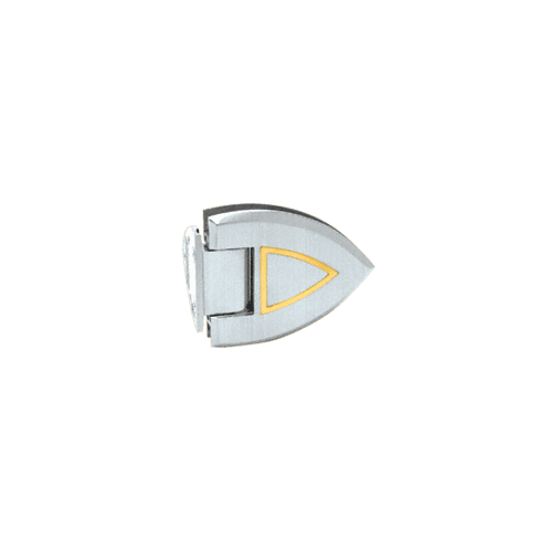 Chrome with Gold Plated Accents Cathedral 044 Series Wall Mount Offset Back Plate Hinge