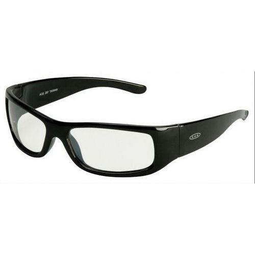 Protective Eyewear, Indoor/Outdoor Mirror Lens, Black Frame