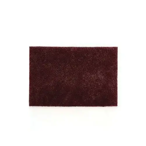Scotch-Brite 07447 Non-Woven Sanding Hand Pad, 6 in W x 9 in L, 320/400 Grit, A Very Fine Grade, Maroon