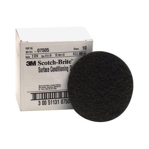 SC-DH Series No-Hole Surface Conditioning Disc, 4 in, Super Fine Grade, Silicon Carbide, Gray - pack of 4