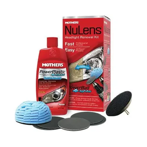 Mothers 07251 07251 Headlight Renewal Kit, White, Liquid